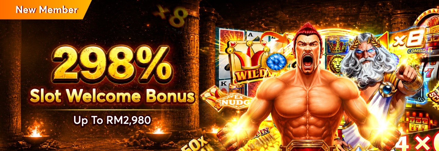 Slot 298% Welcome Bonus
