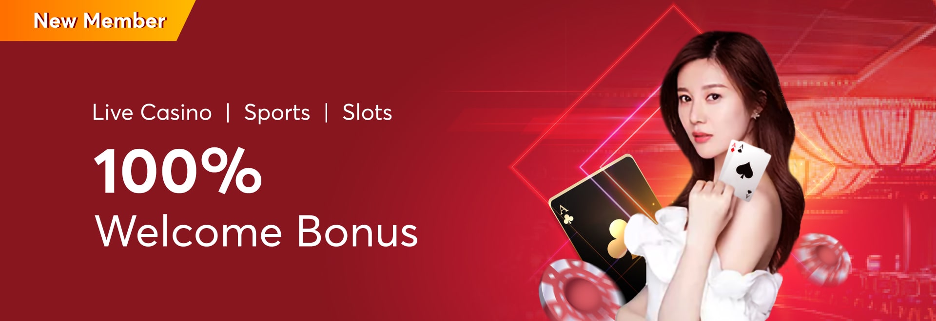 100% WELCOME BONUS