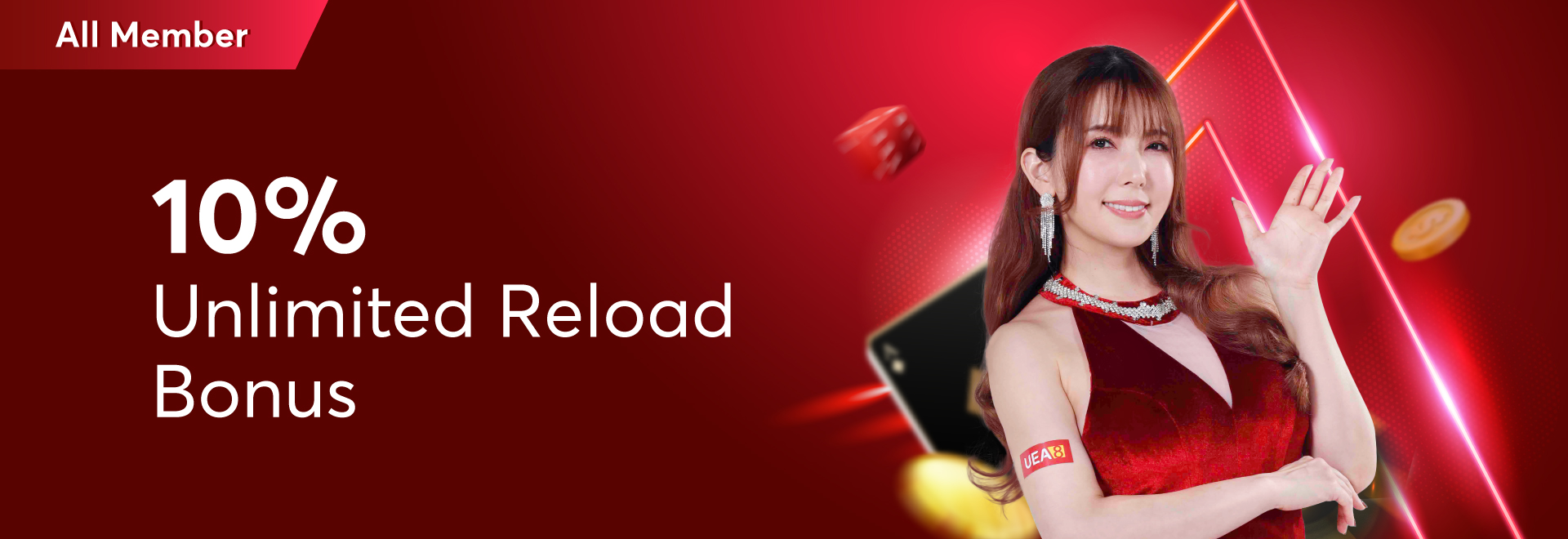 10% UNLIMITED RELOAD BONUS