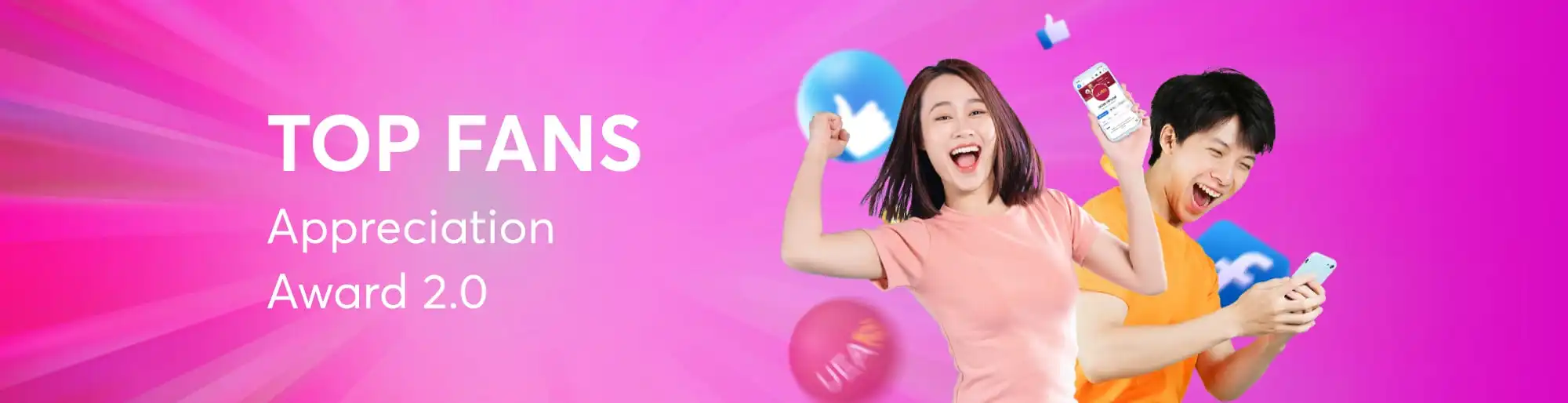 UEA8 top fans appreciation rewards banner